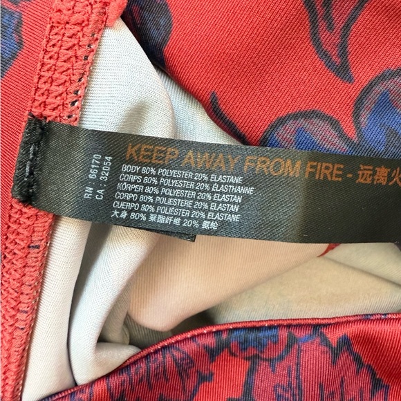 Free People Movement Leggings Women Ringside Red Cutout Athleisure Size S - Picture 8 of 10